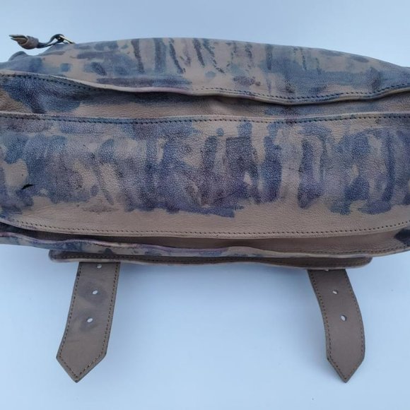 Proenza Schouler PS1 bag painted stripes gray blue purple beige black tan purple - Picture 9 of 12